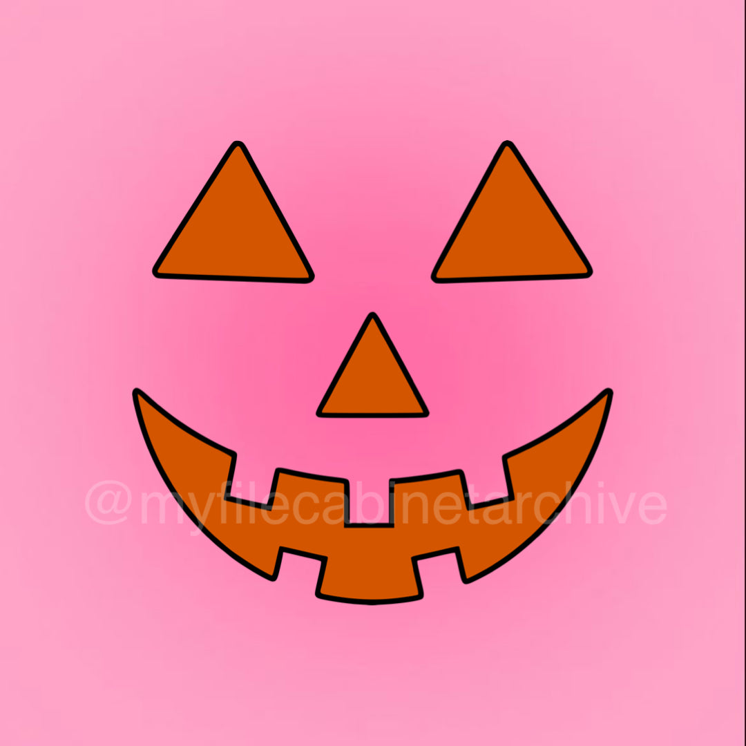 Pumpkin Face SVG + PNG