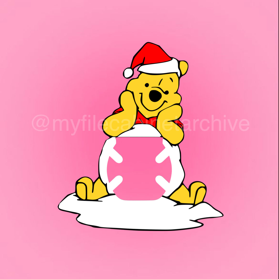 Winnie The Pooh Snowball Buzzball Holder SVG