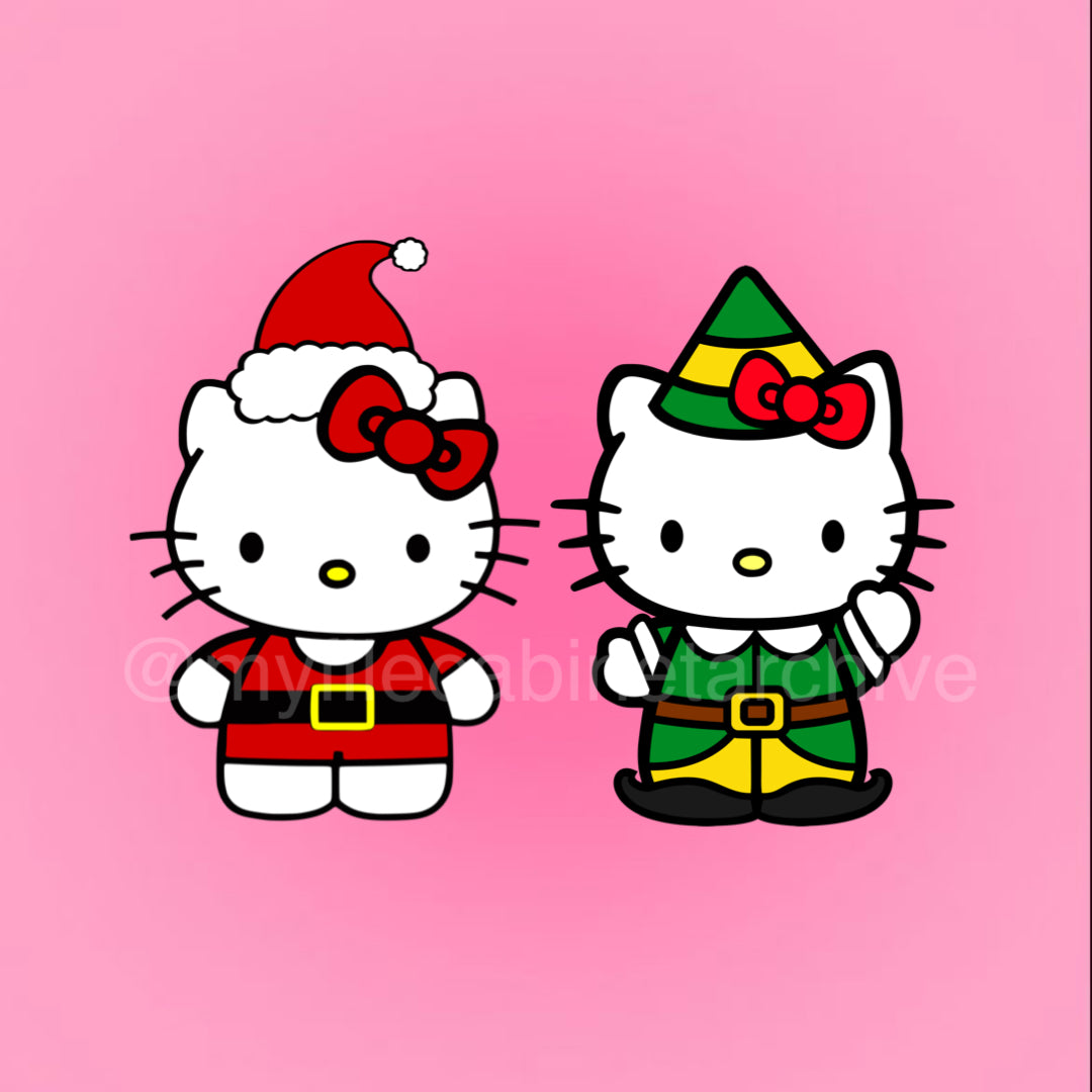 HK Santa And Elf (2) SVG + PNG