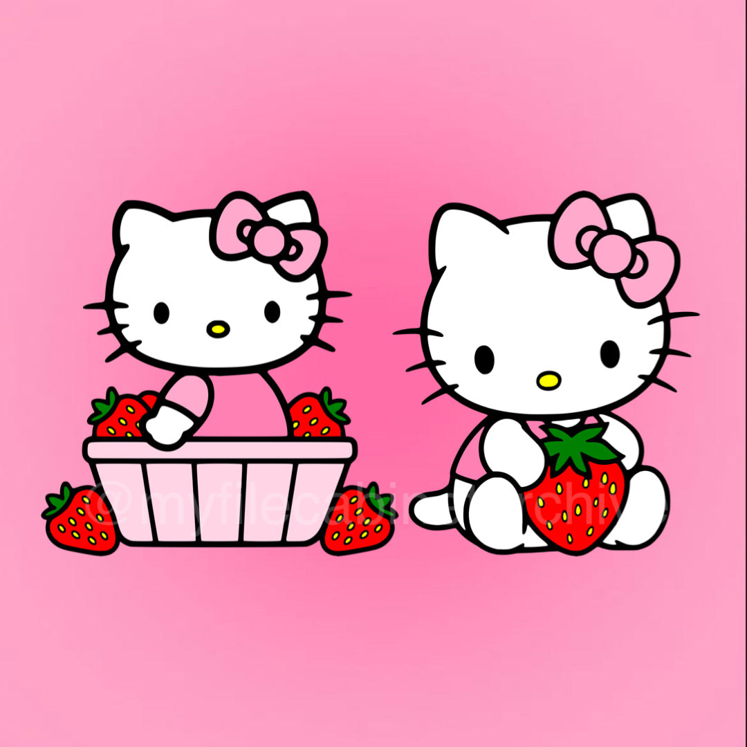 HK Strawberry Picking (2) SVG + PNG