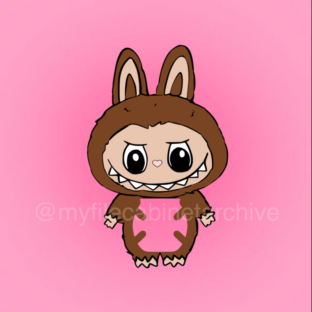 Labubu Buzzball Holder SVG
