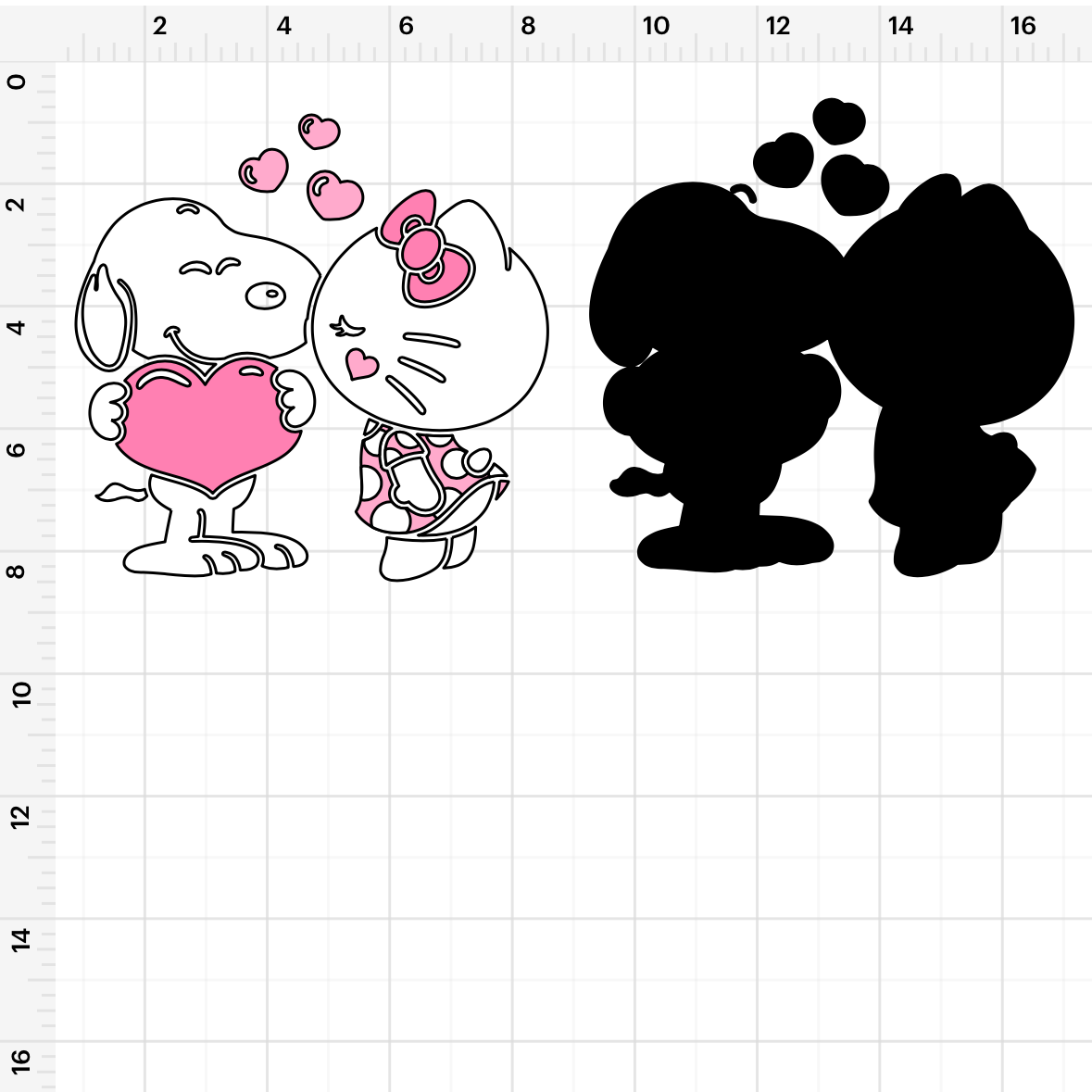 HK Kissing Snoopy SVG + PNG