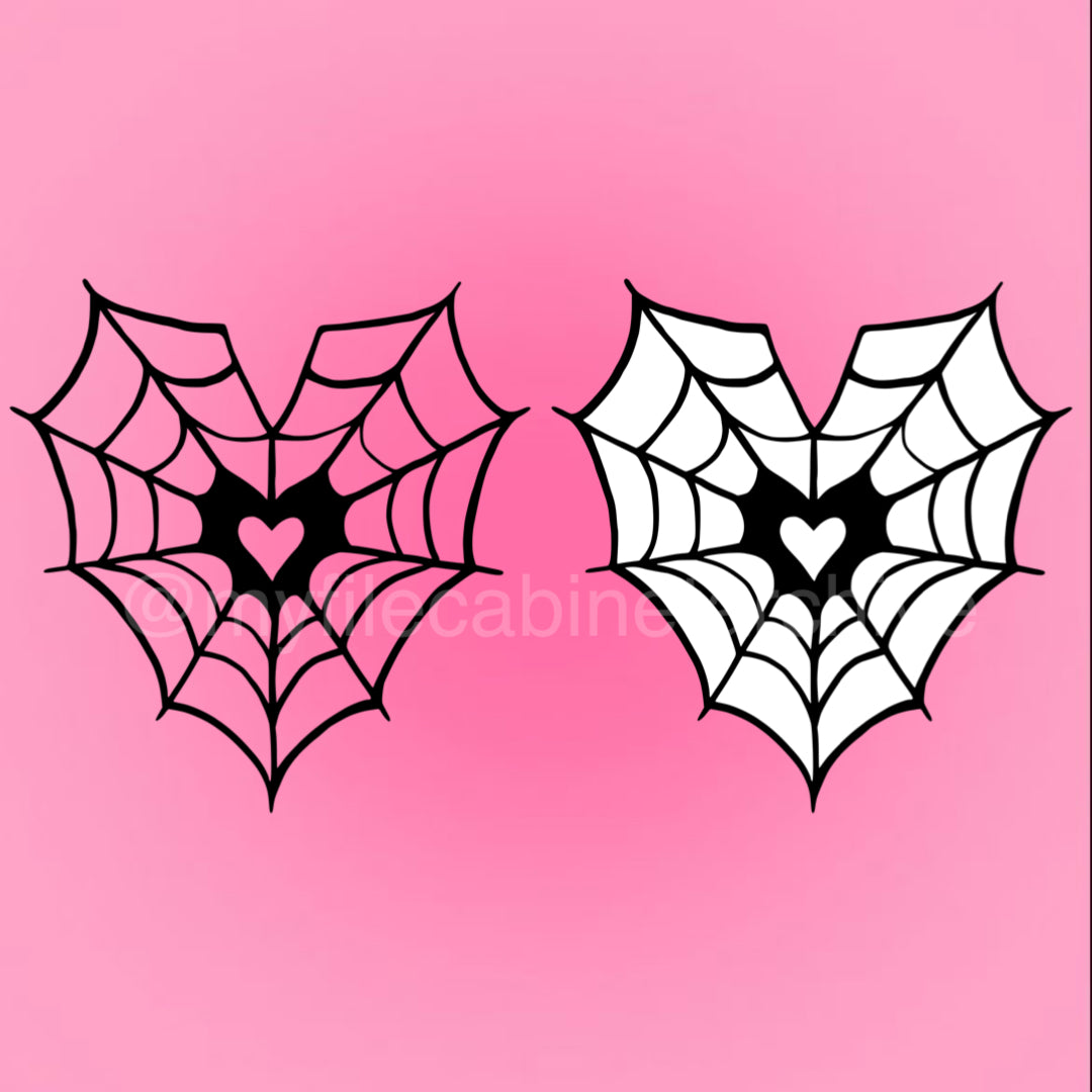 Heart Spiderweb (2) SVG + PNG