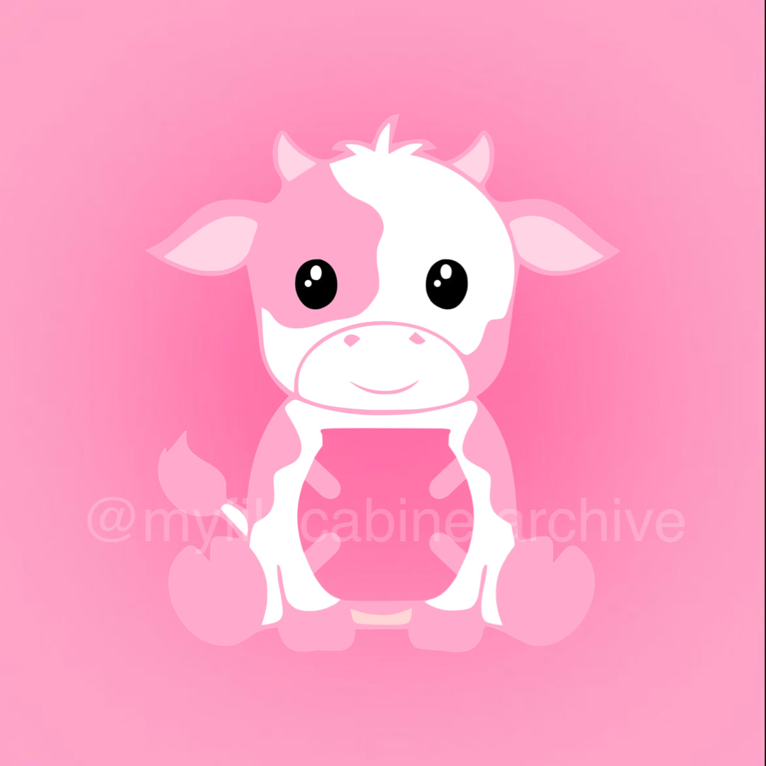 Pink Cow Buzzball Holder SVG