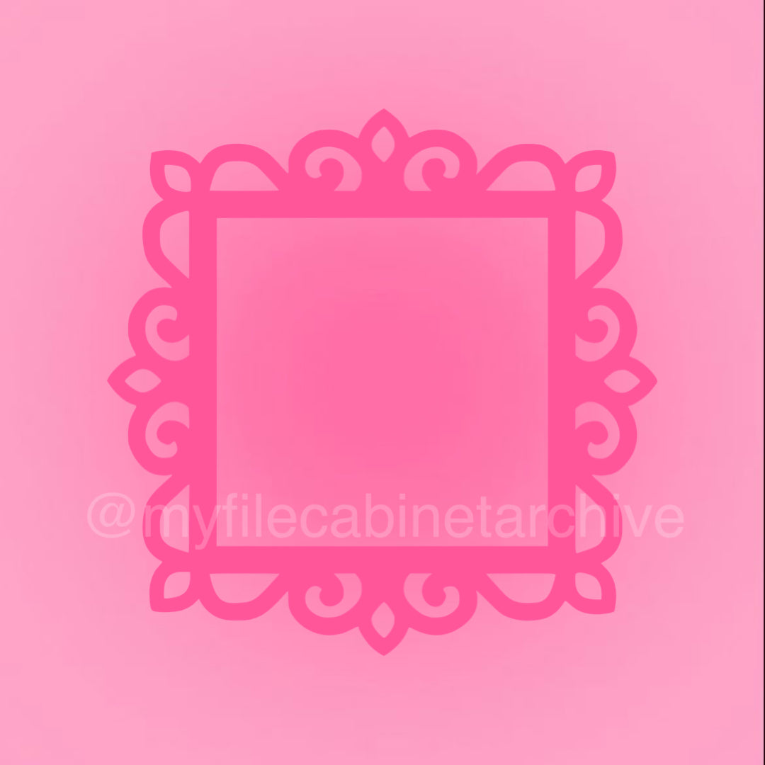 Square Crown Border SVG + PNG