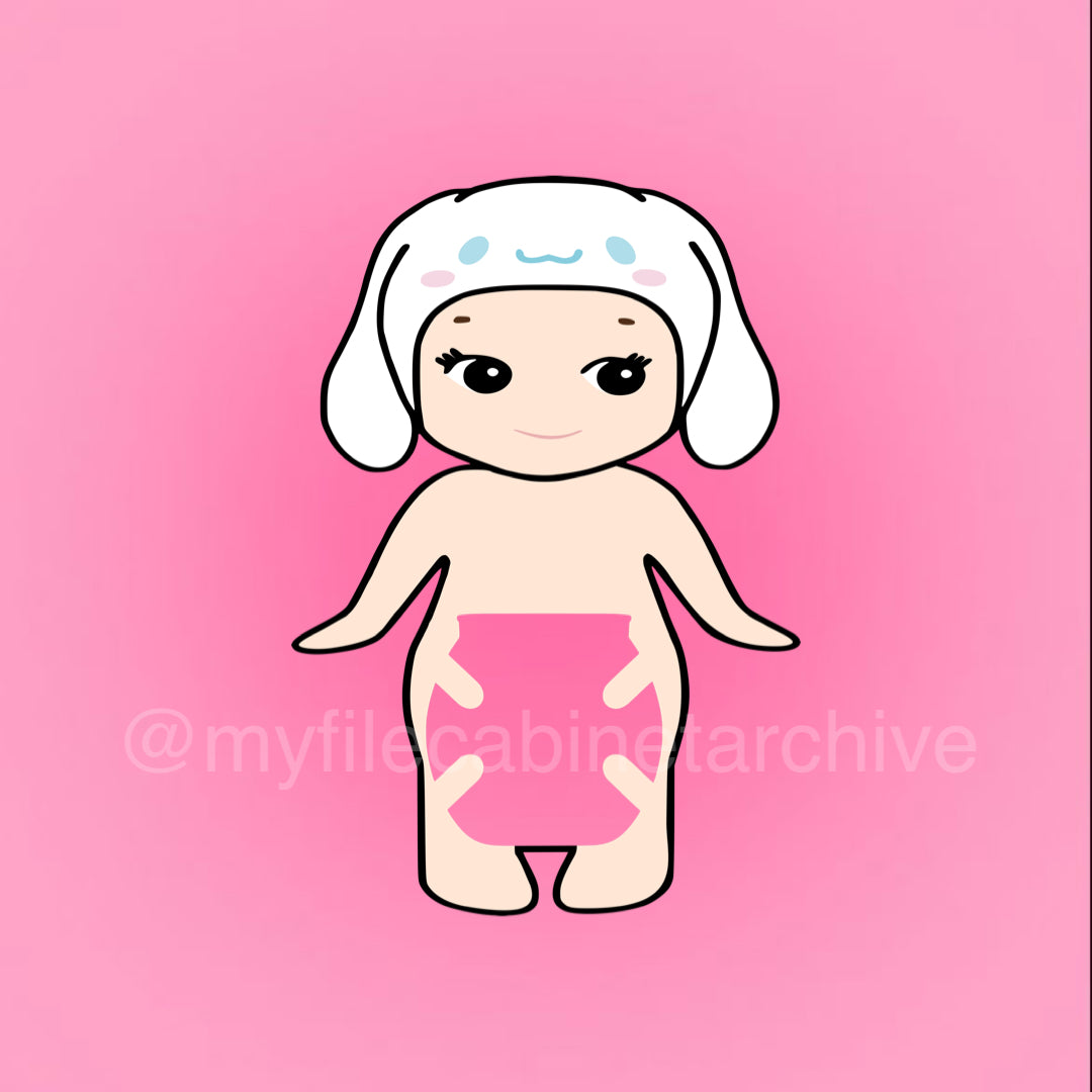 Cinnamoroll Sonny Angel Buzzball Holder SVG