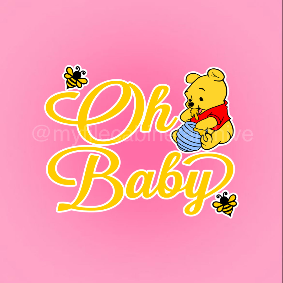 Winnie The Pooh Oh Baby SVG + PNG