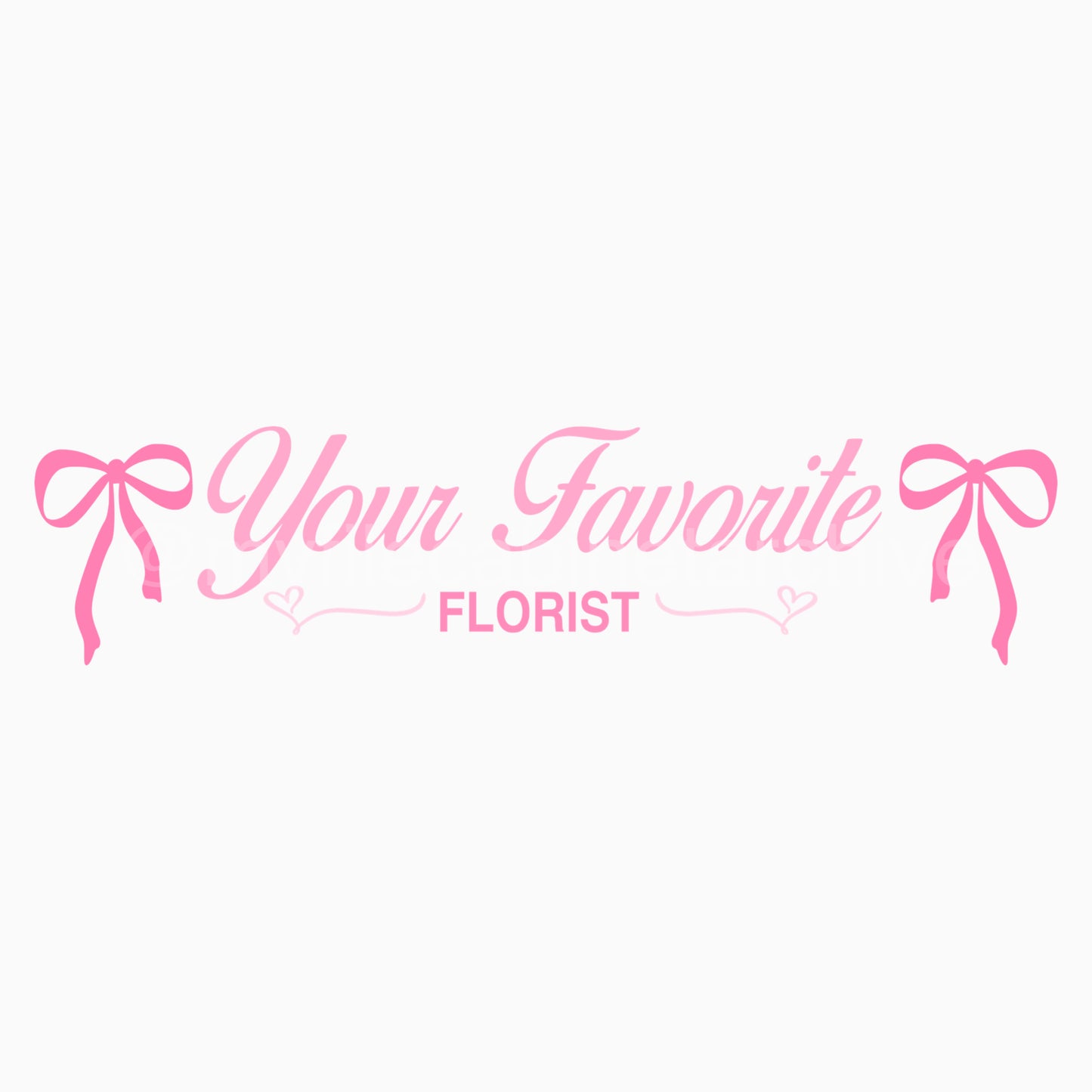Your Favorite Florist Business Promo Text SVG + PNG