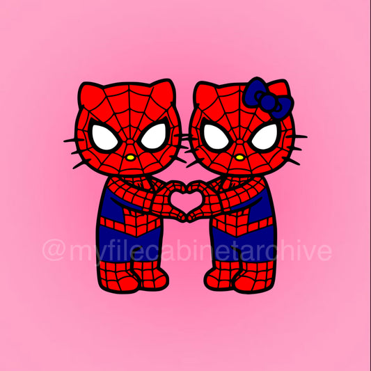 HK Spiderman Couple SVG + PNG