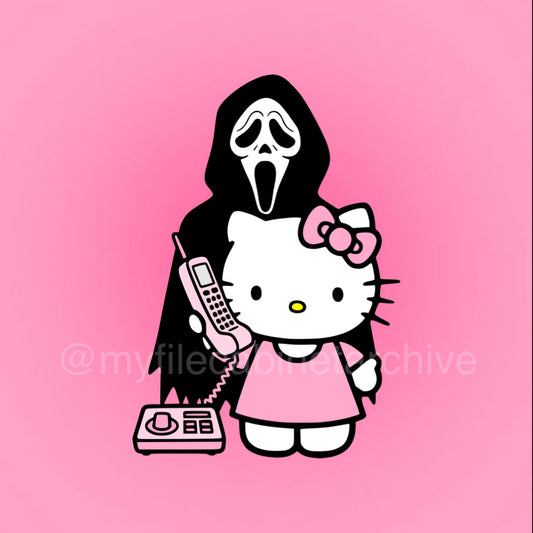 HK Ghostface Landline SVG + PNG