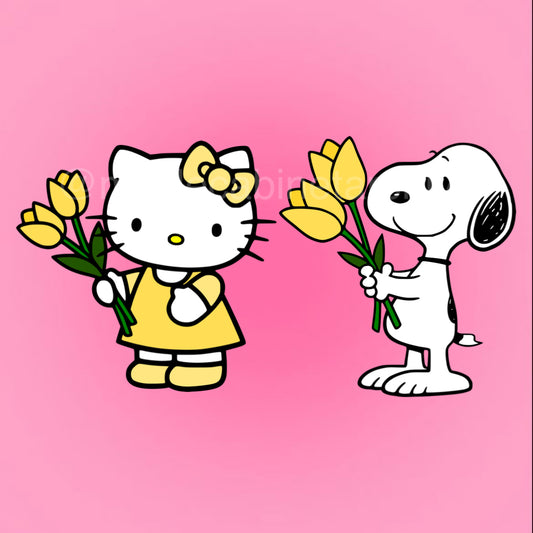 HK Snoopy Tulips (2) SVG + PNG