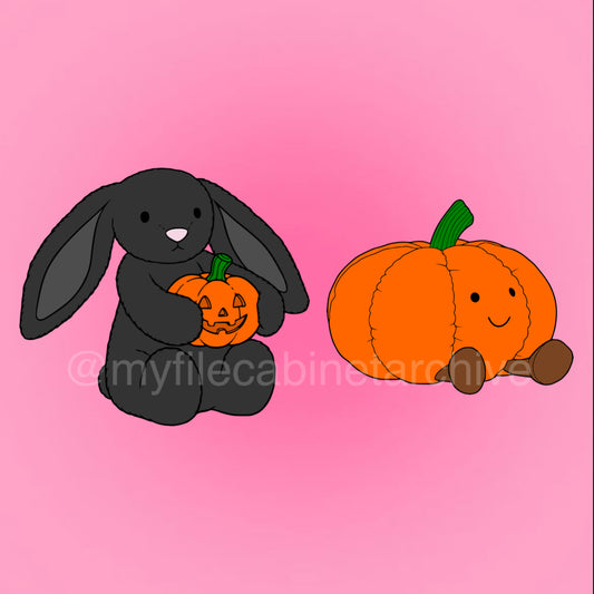 Pumpkin Jellycat (2) SVG + PNG