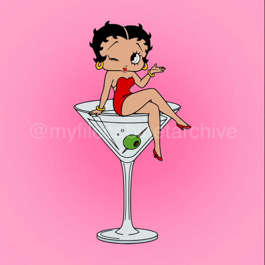 Betty Boop Martini SVG + PNG