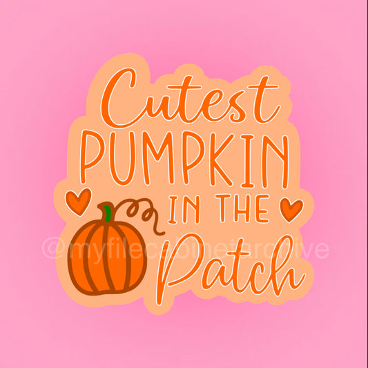 Cutest Pumpkin In The Patch SVG + PNG