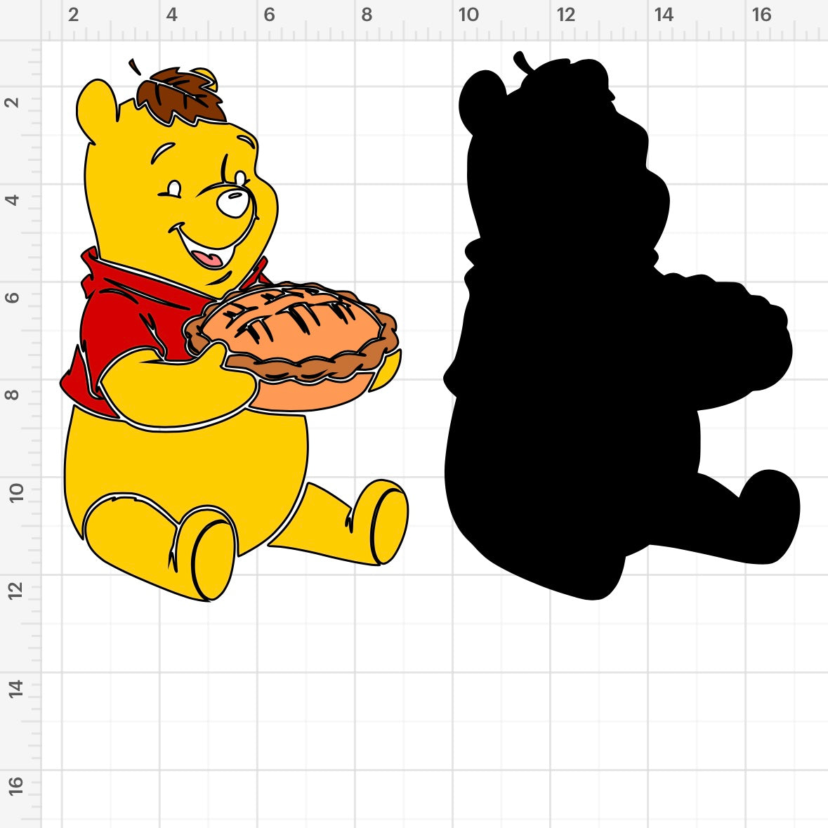 Winnie The Pooh Fall Pie (2) SVG + PNG