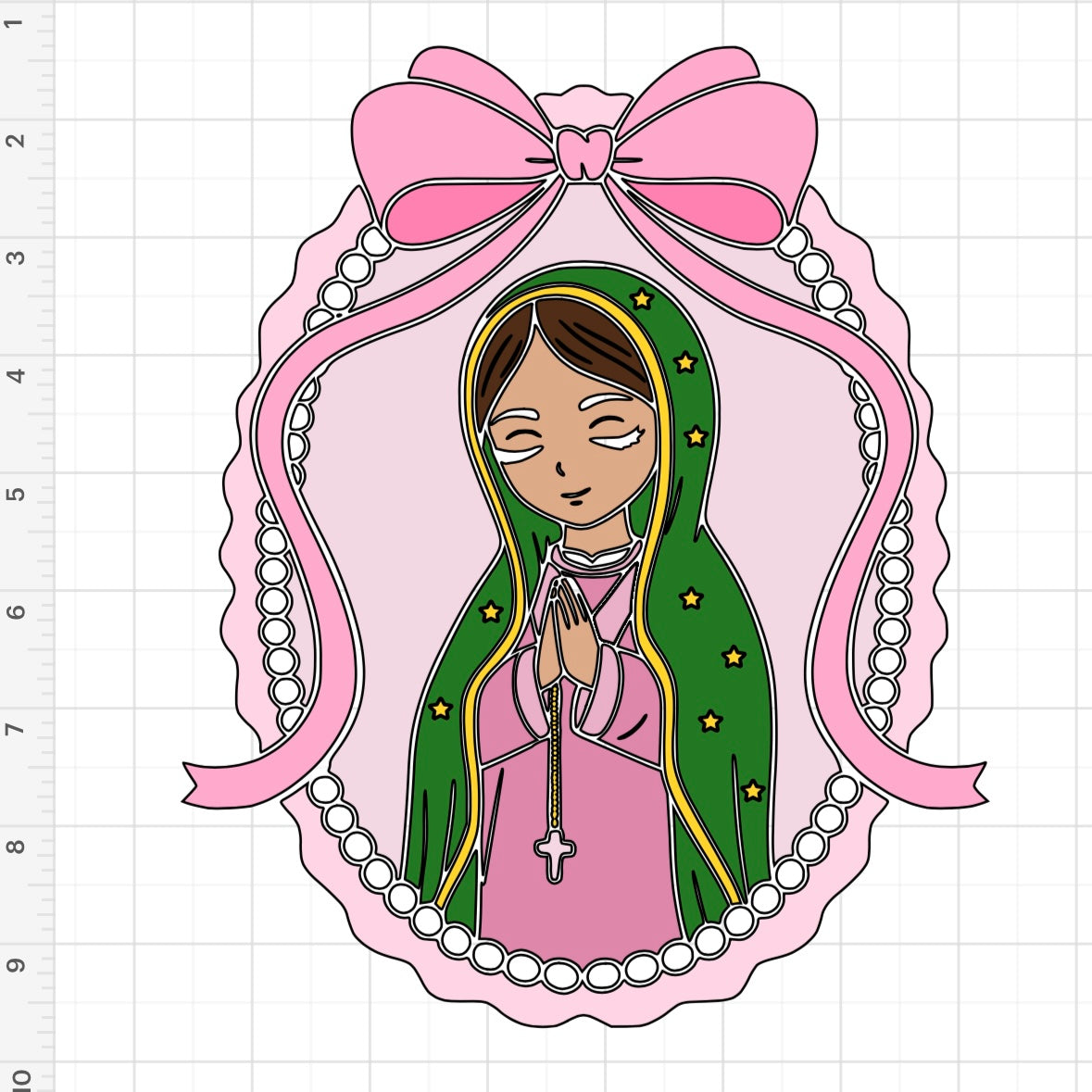 Virgin Mary Bow Arch SVG + PNG