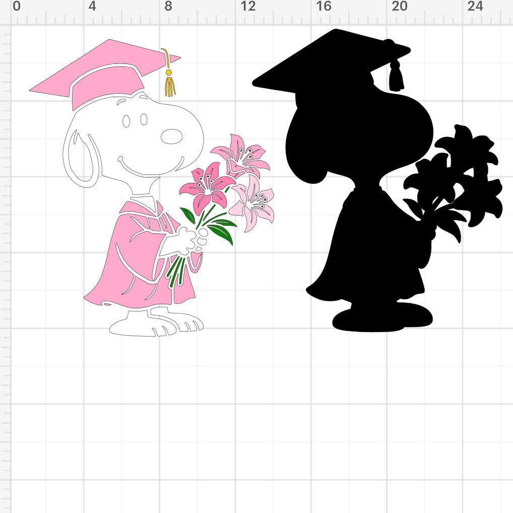 Lily Snoopy Graduate SVG + PNG