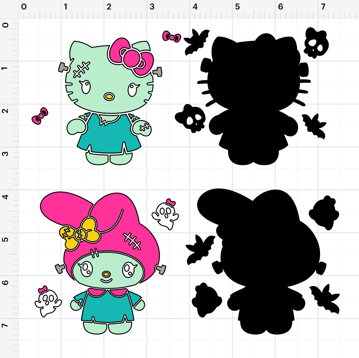 HK My Melody Frankenstein (2) SVG + PNG