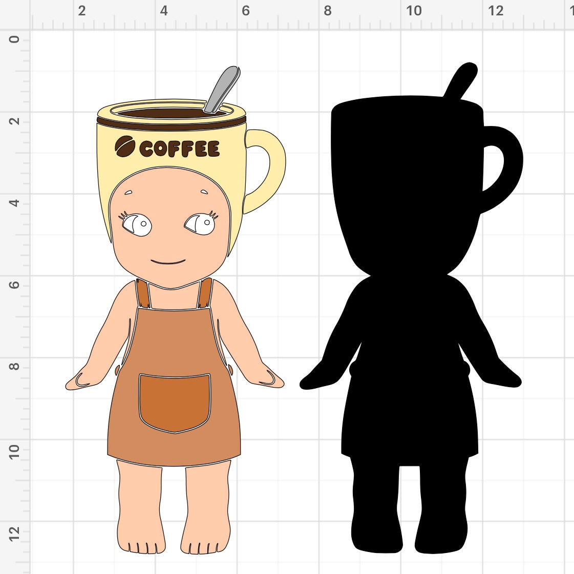 Barista Sonny Angel SVG + PNG