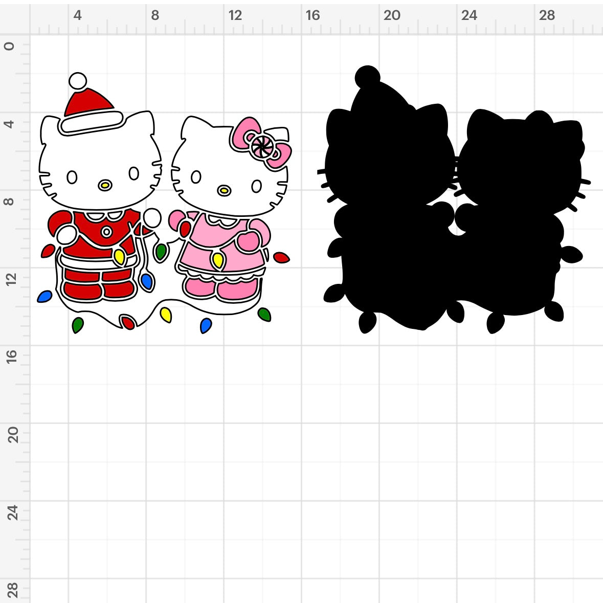 HK Dear Daniel Christmas Lights SVG + PNG