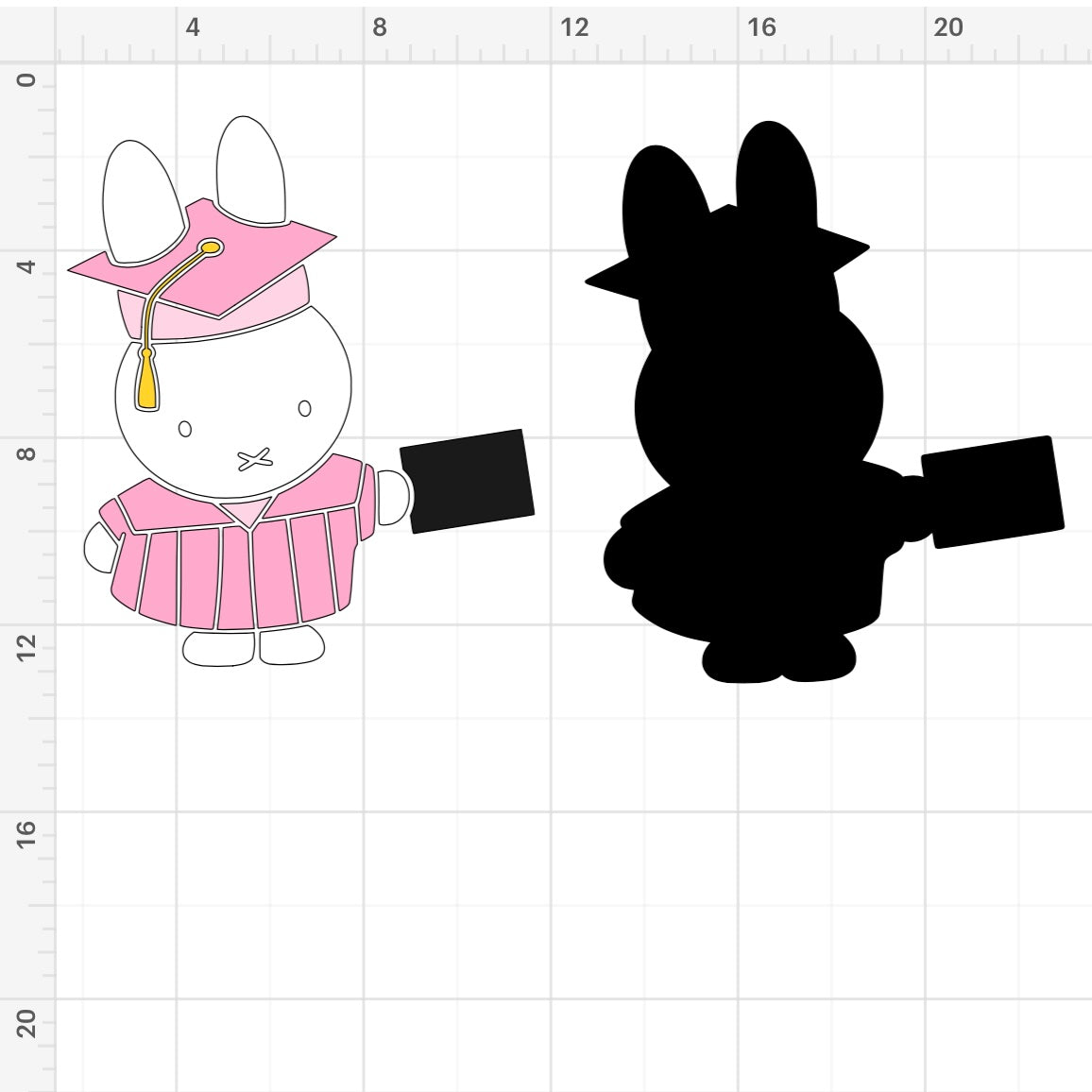 Miffy Graduation SVG + PNG