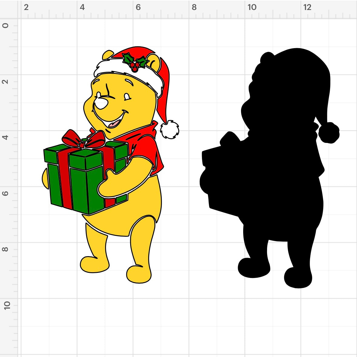Winnie The Pooh Santa Hat (2) SVG + PNG