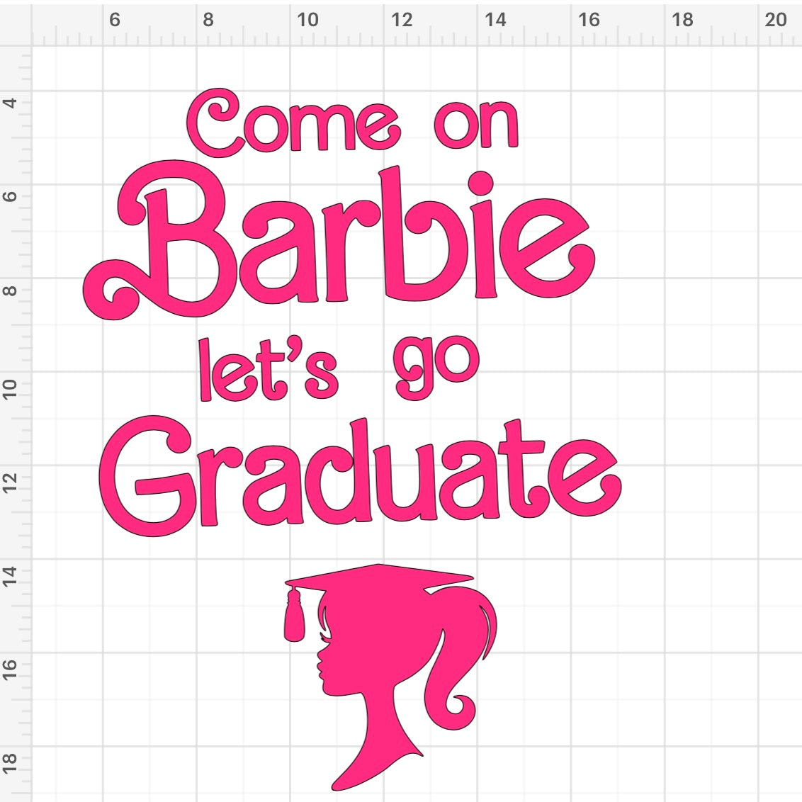 Barbie Graduate SVG + PNG