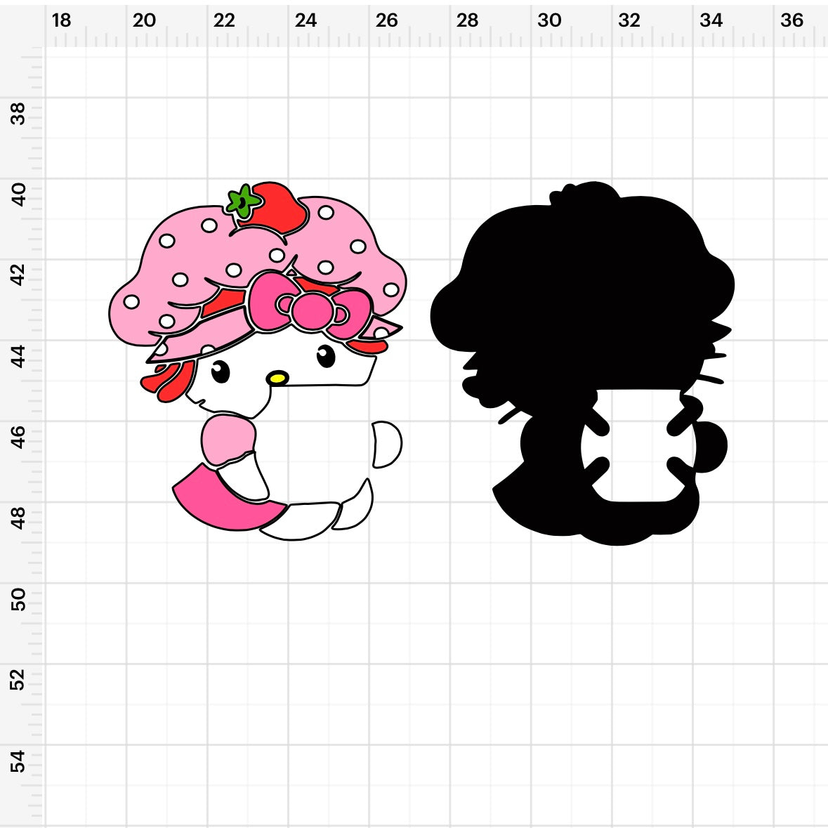 HK Strawberry Shortcake Buzzball Holder SVG