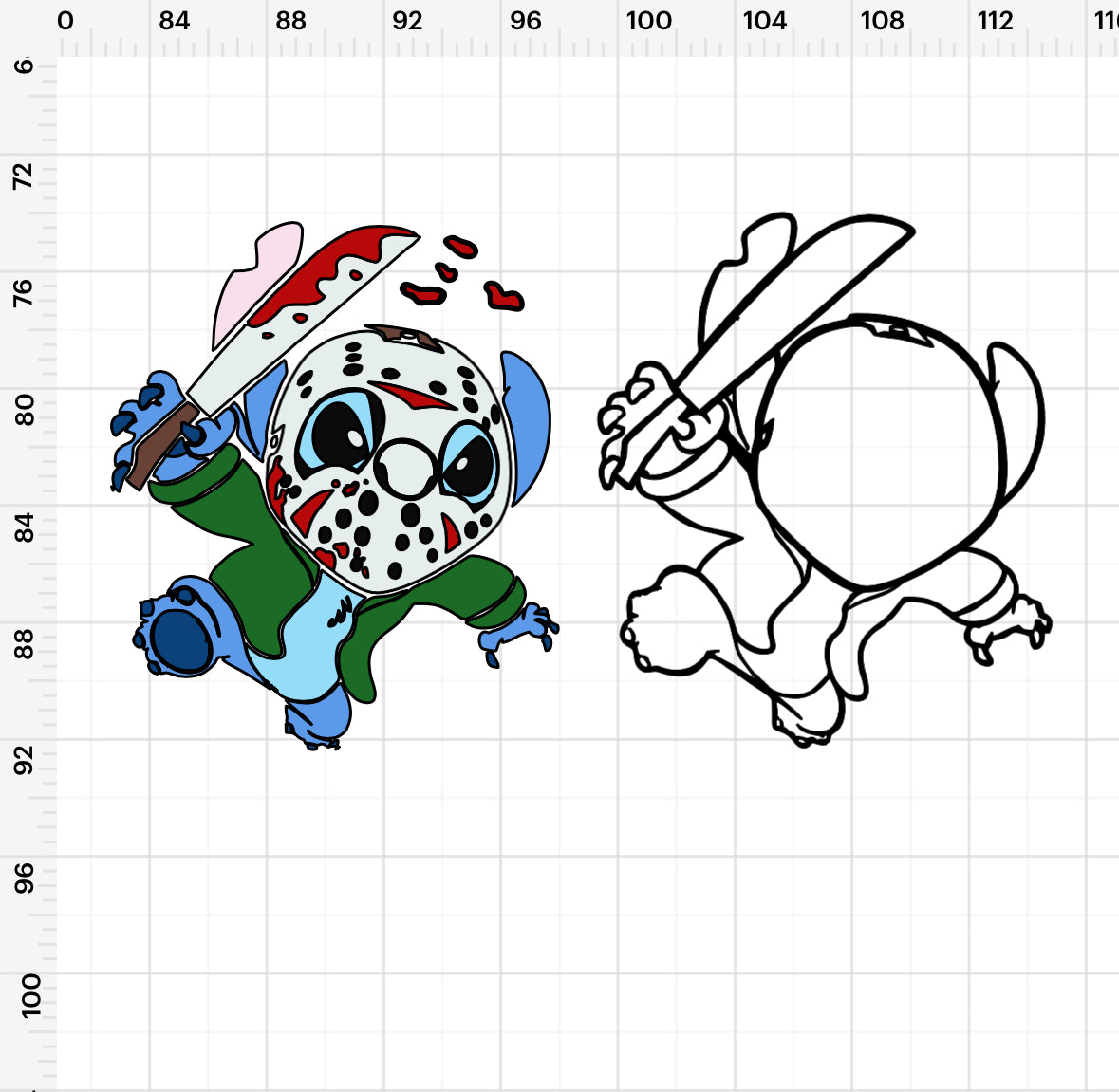 Stitch Horror (4) SVG + PNG