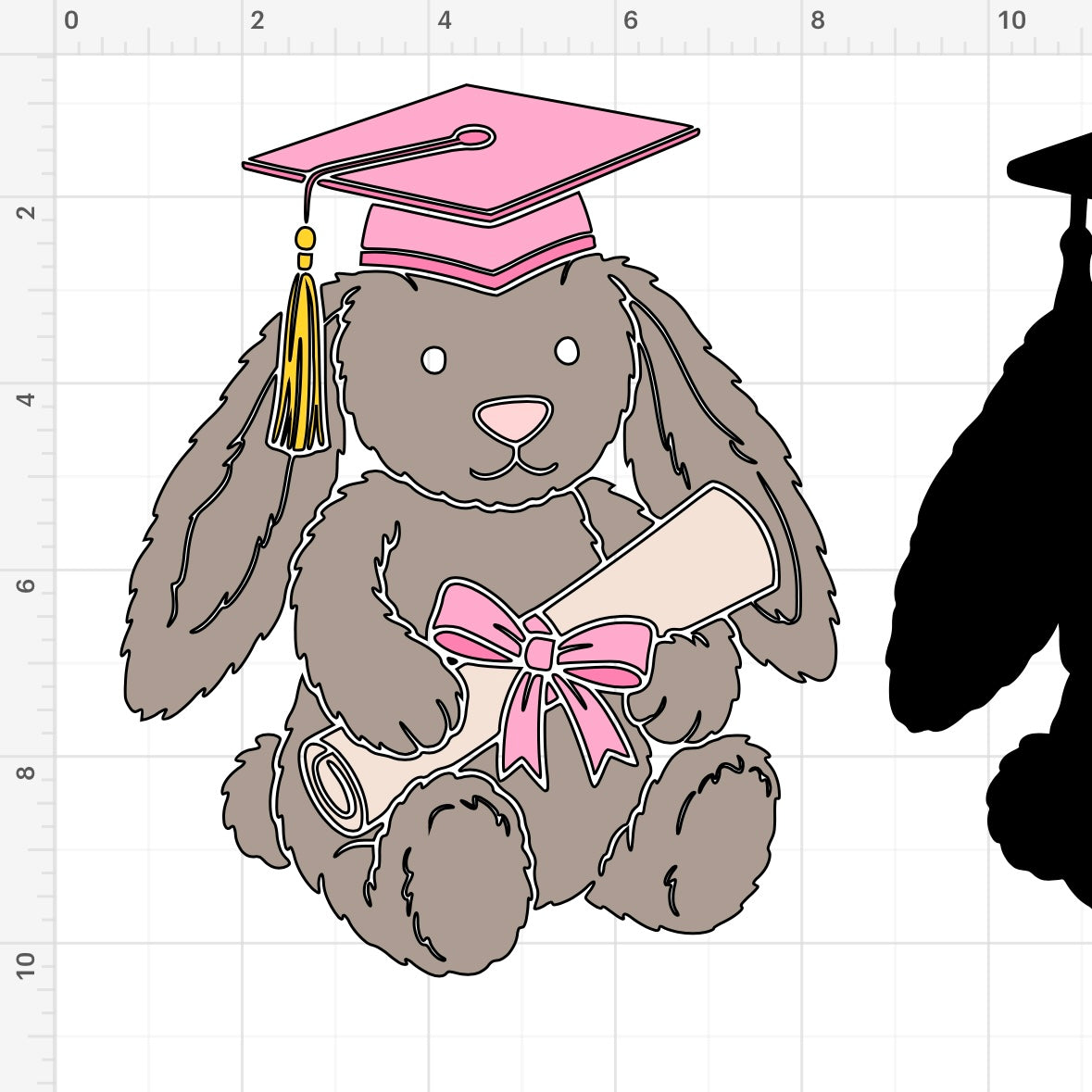 Jellycat Bunny Graduate SVG + PNG