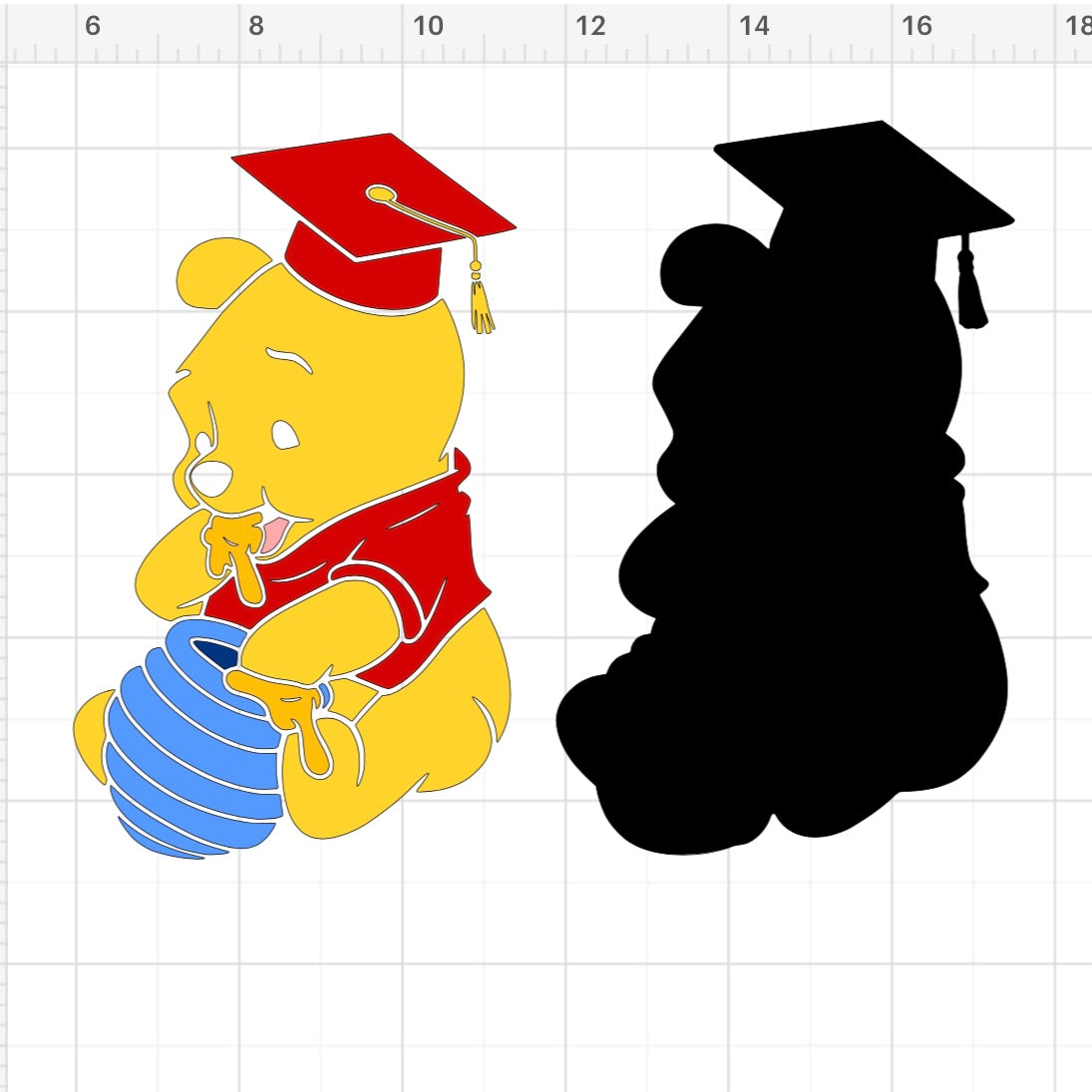 Winnie the Pooh Honey Grad SVG + PNG