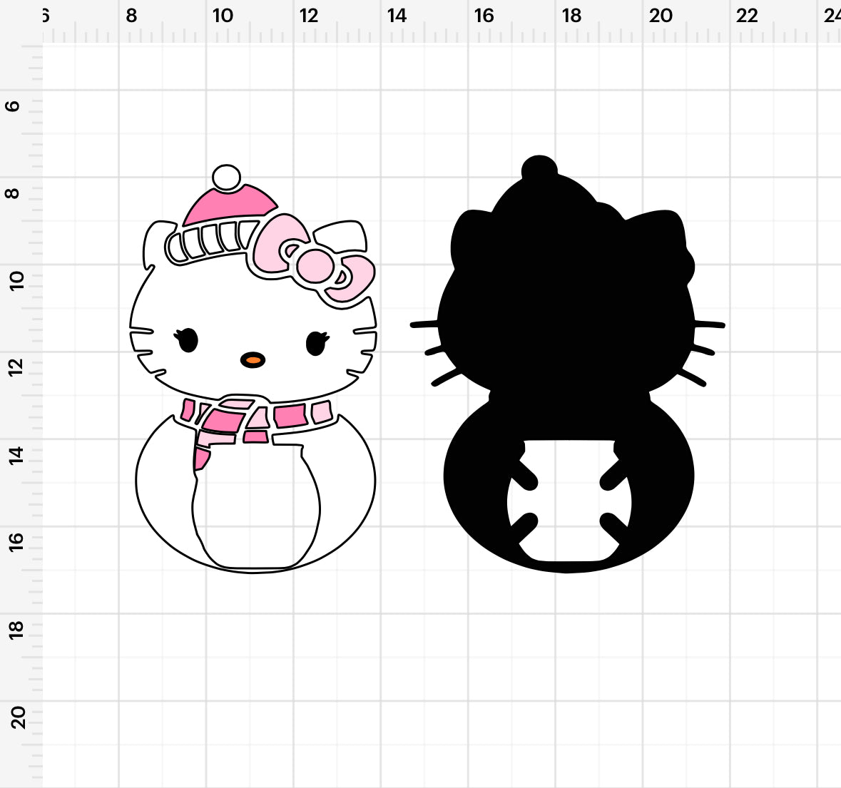 HK Snowman Buzzball Holder SVG