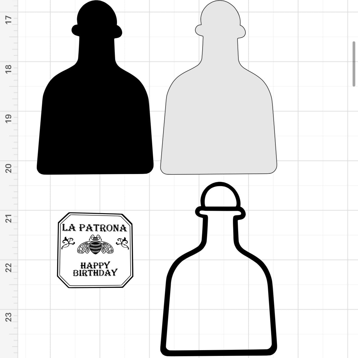 La Patrona Shaker Style SVG + PNG