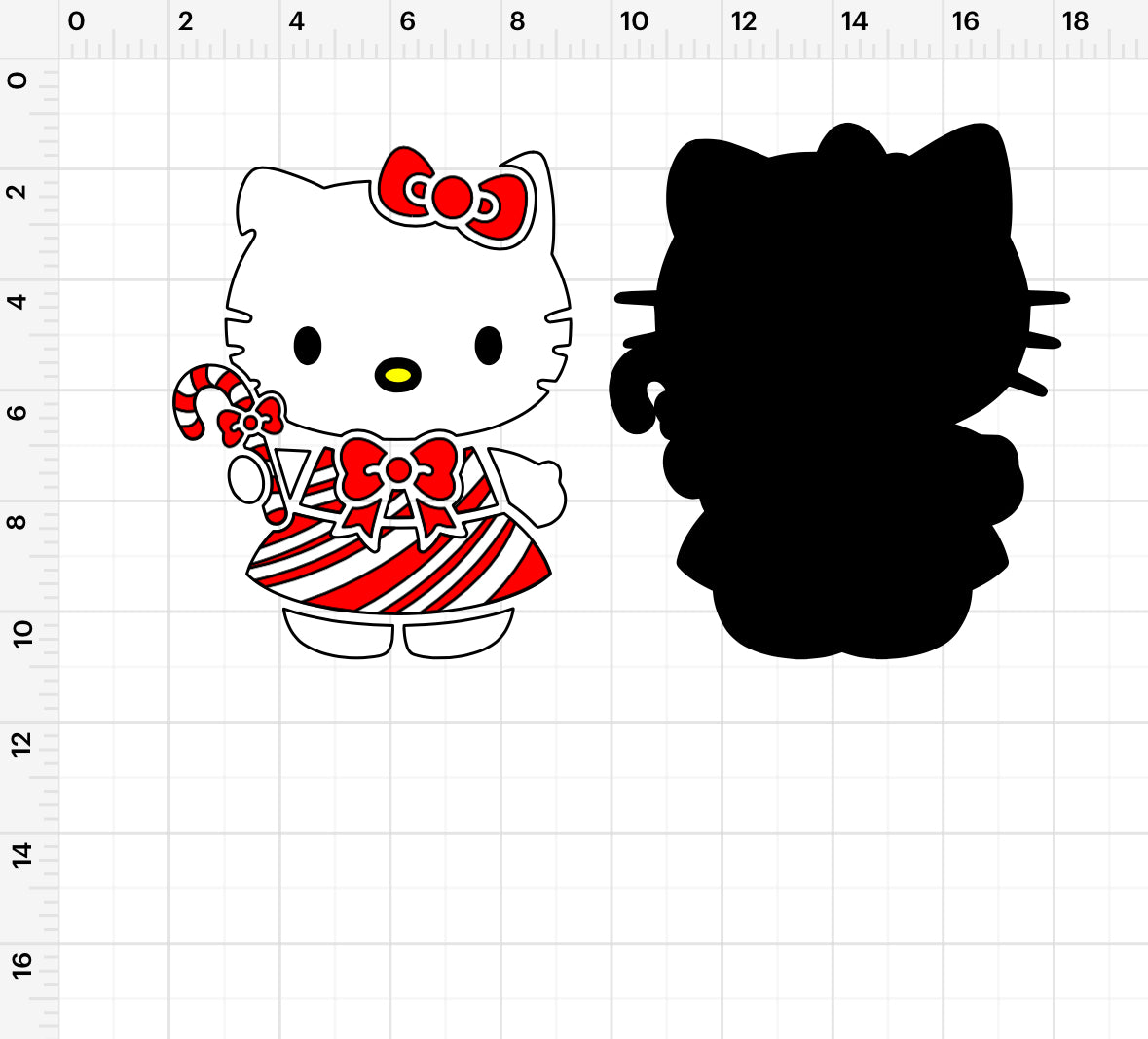 Hello Kitty Peppermint (2) SVG + PNG