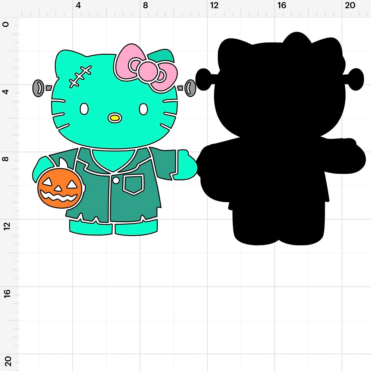 HK Frankenstein Pumpkin (2) SVG + PNG