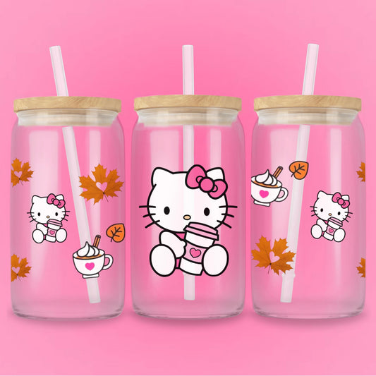 HK Pink Fall UVDTF Cup Wrap