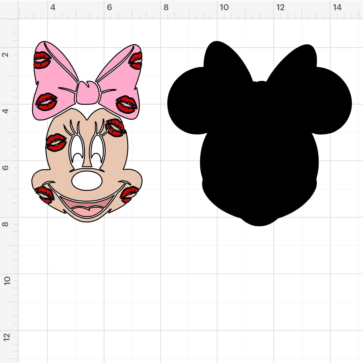 Minnie Mouse Kisses SVG + PNG