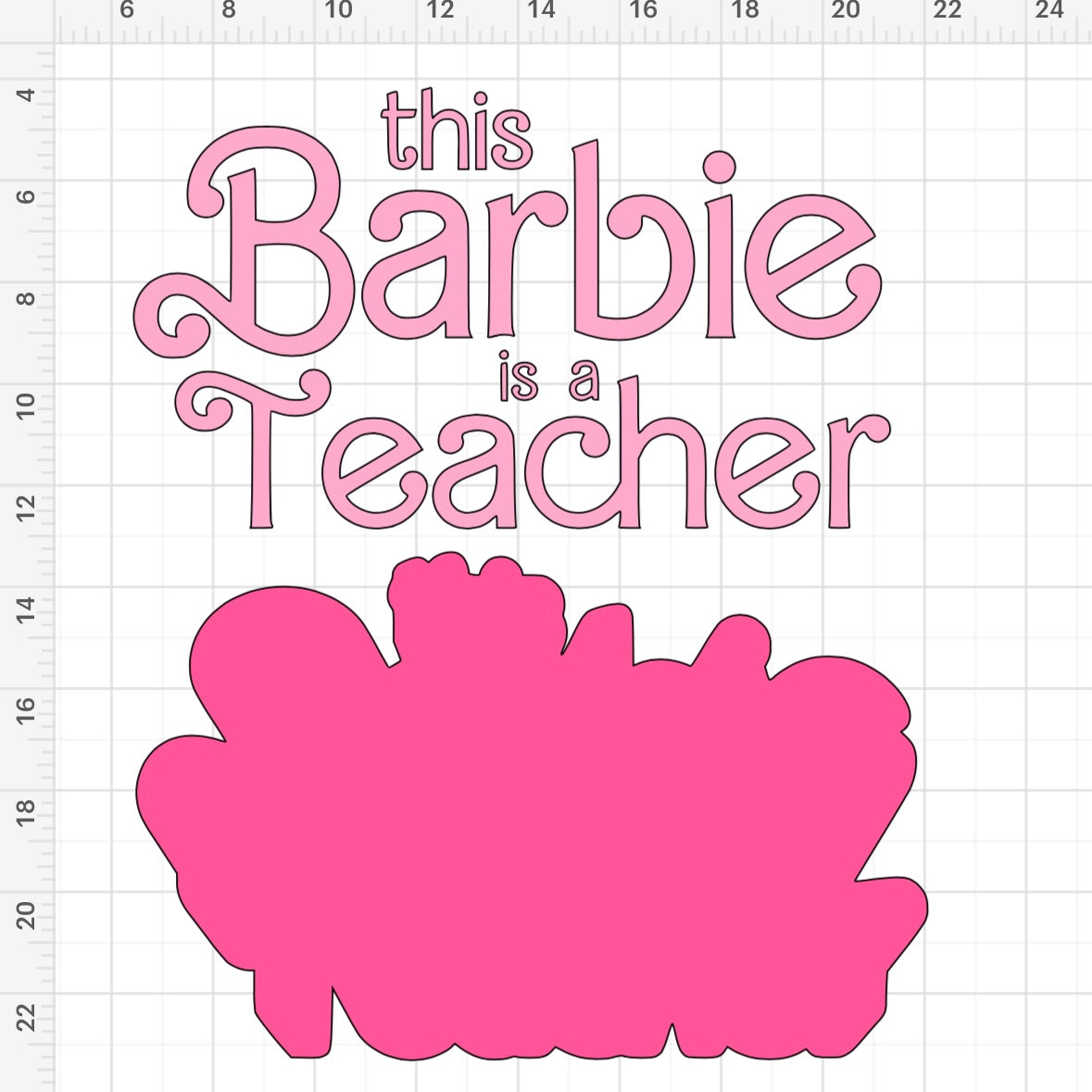 This Barbie Is A Teacher SVG + PNG