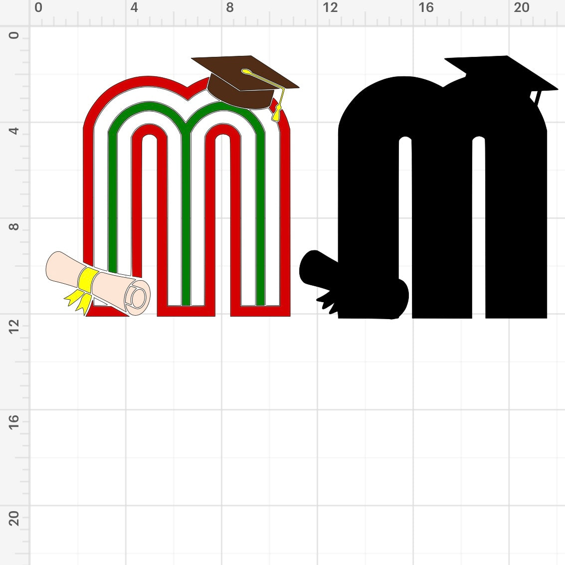 Mexico M Graduate SVG + PNG