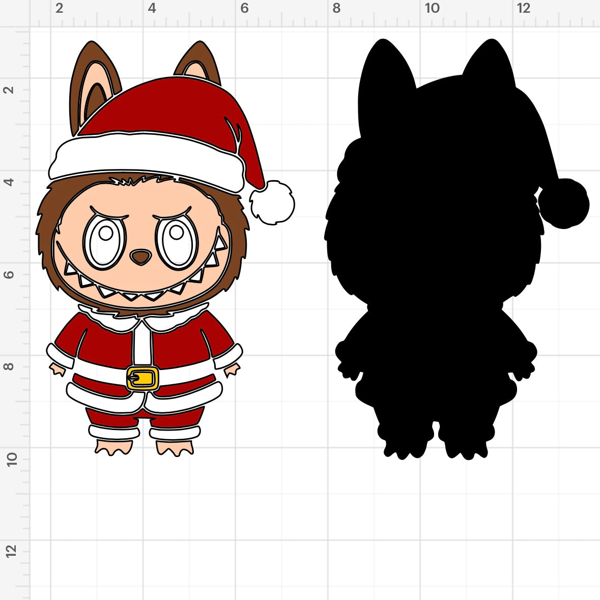 Labubu Santa Claus SVG + PNG
