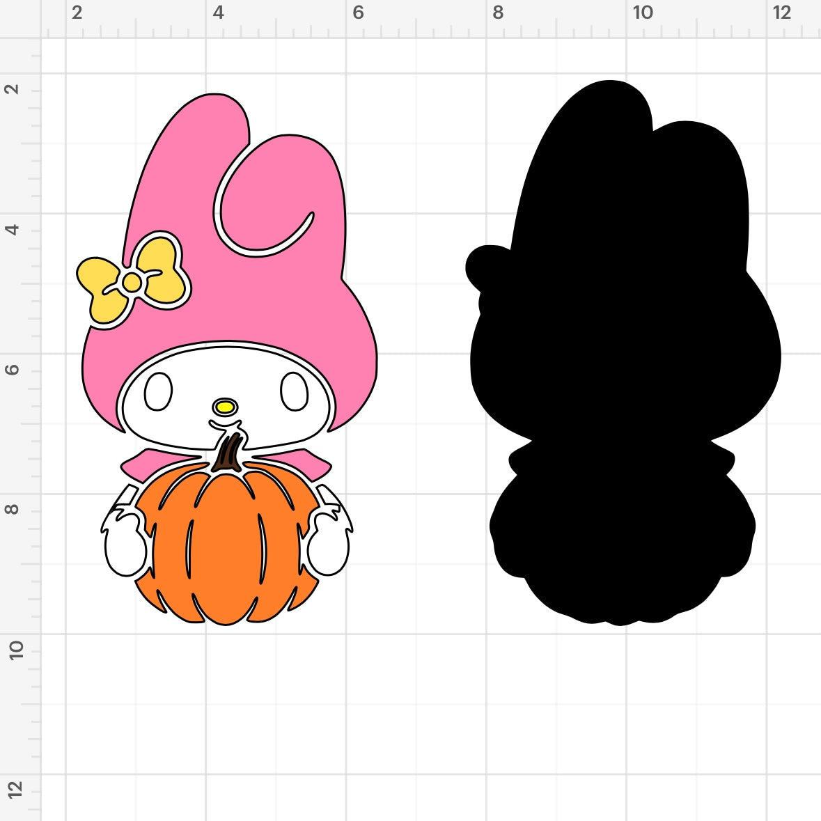 HK & Friends Holding Pumpkins (3) SVG + PNG