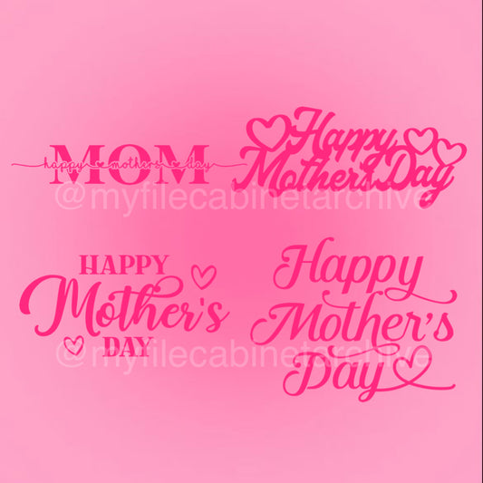 Happy Mothers Day (4) SVG + PNG