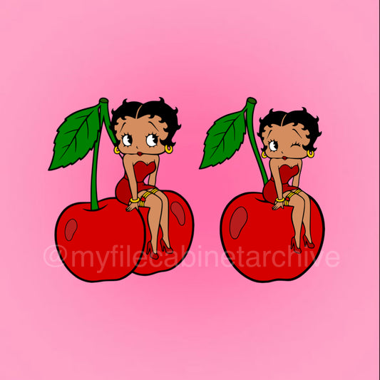 Cherry Betty Boop (2) SVG + PNG