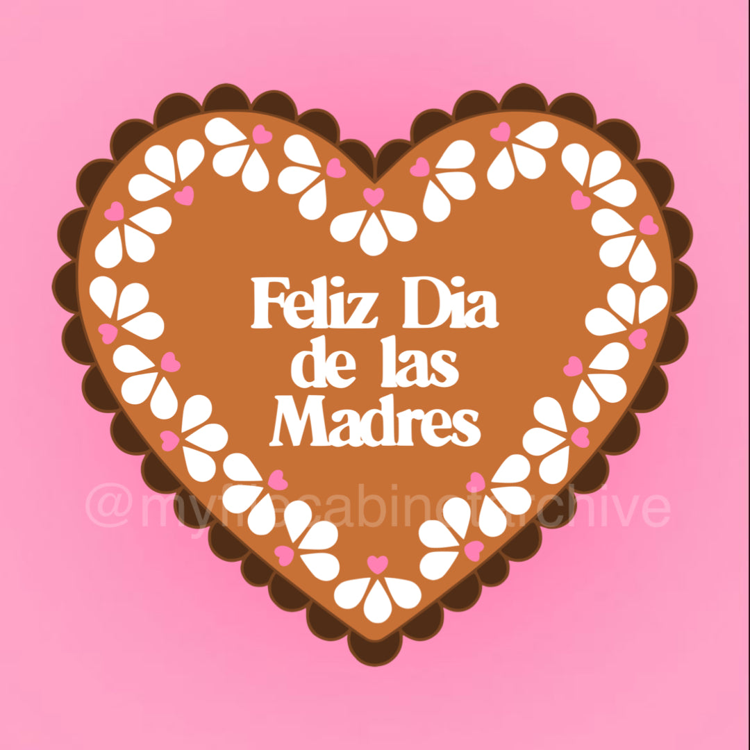 Heart Talavera Feliz Dia de las Madres SVG + PNG