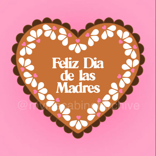 Heart Talavera Feliz Dia de las Madres SVG + PNG