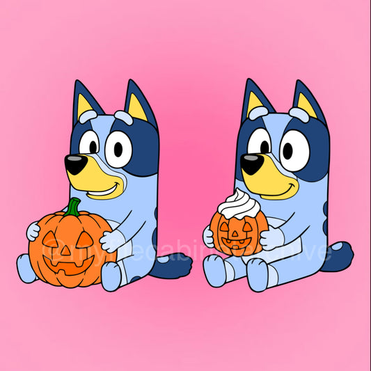 Pumpkin Bluey (2) SVG + PNG