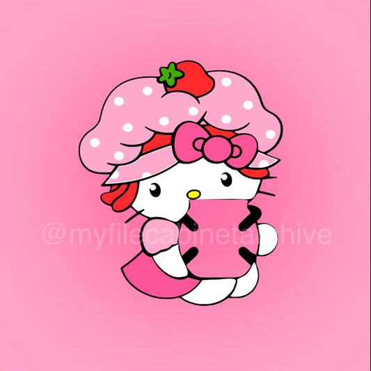 HK Strawberry Shortcake Buzzball Holder SVG