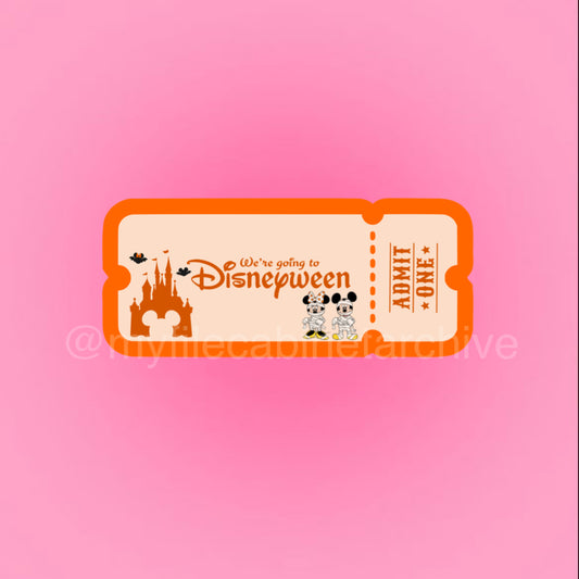Disneyween Mickey & Minnie Mouse Prop Ticket