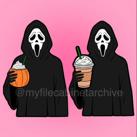 Ghostface Drink (2) SVG + PNG