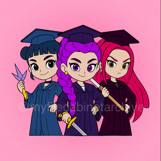 K-Pop Demon Hunters Graduates SVG + PNG